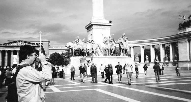 Heroes Square in Budapest.