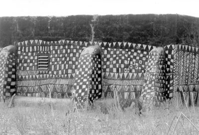 House in the Gurunsi tribal village of Tiebele in Burkina Faso