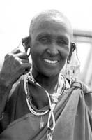 From our camp at Olduvai Gorge, we walked to a Maasai village.