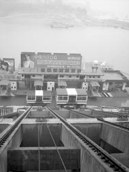 Upstream passengers disembark the Victoria Star at the thriving regional metropolis of Chongqing.