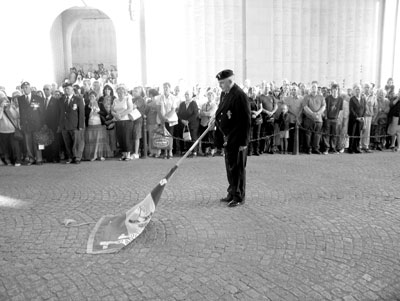 The Last Post ceremony, Menin Gate, Ypres.