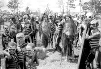 Spirit men at the Mt. Hagen sing-sing.