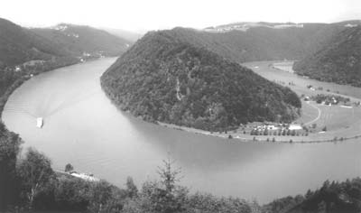 Schlogen Bend, Danube River.