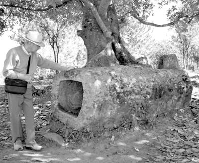 Julie’s husband, Paul, at the Plain of Jars (Site Two).