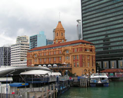 Auckland’s ferry building. 