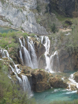 Cascades at Plitvice Lakes National Park.