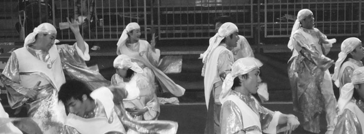 A dance group at the Yosakoi Soran in Sapporo, Japan. Photo: Osur