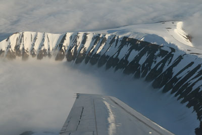 My first glimpse (from the plane) of land farther north than I had ever been.