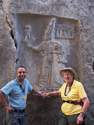 The impressive cliff sanctuary of Yazılıkaya.