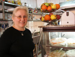 Manolya, owner of Komodor Meze Evi in Bodrum, Turkey. 