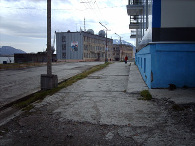 Provideniya’s main street.