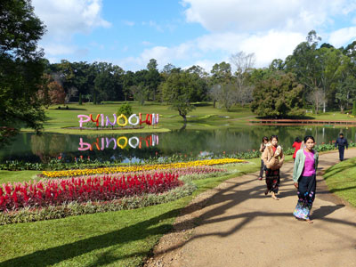 The reflective lake in National Kandawgyi Gardens — Myanmar. Photos: Yvonne Horn