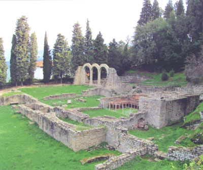 Roman baths in Fiesole. 