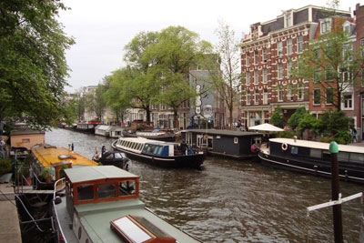 Houseboats in the Jordaan area of Amsterdam. Photo: Hill