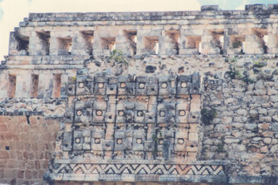 A portion of the Codz Poop in Kabah.