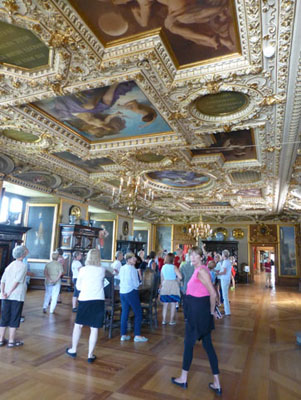 Artwork graces ceilings in Frederiksborg Castle in Copenhagen. Photo by Randy Keck