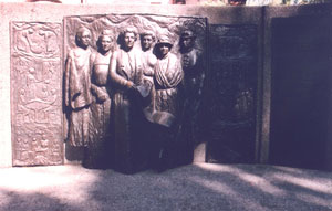 The Kate Sheppard National Monument in Christchurch, New Zealand