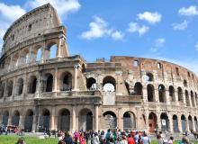 Consider skipping the Colosseum’s crowded interior and just enjoying it from the outside. Photo by Cameron Hewitt