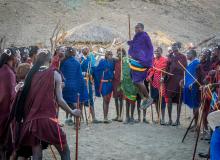 The Masai men’s dances included a lot of singing and jumping.