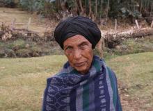 A village woman encountered on a missionary trip to Acheber, Ethiopia, in the highlands  southwest of Addis Ababa. Photo by Theresa Cane, Elverta, CA