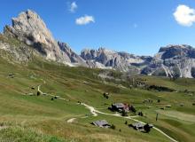 On trails from the Seceda lift station, refugios offer hikers food and drink. Photos by Ann Cabot