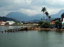 The harbor of Santo António, Príncipe.