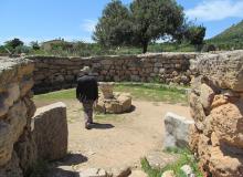 The meeting hall at Nuraghe Palmavera on the Italian island of Sardinia.