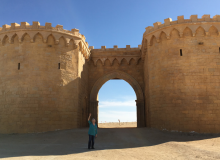 In the desert near Tozeur, where scenes from the original “Star Wars” movie were filmed.