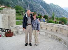 Lynn and Carol Probst at the Skanderbeg Museum — Krujë.