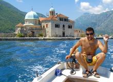 Visiting the island church by boat. Photo by Rick Steves.