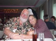 Jeffrey and Susan Zarit in the dining room of the Celebrity Equinox in February 