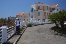 St. George’s University sits on a bluff overlooking a beautiful beach.