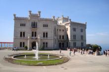 Castello di Miramare, near Trieste, Italy. Photo: Hill  