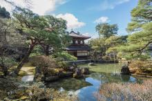 View of Kyoto’s Silver Pavilion.