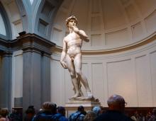 Michelangelo’s “David” stands with the newfound confidence of Renaissance man. Photo by Rick Steves