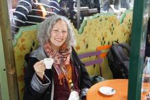 It’s easier to get an outdoor table in Paris during the off-season. You can linger over a café au lait by a toasty outdoor heater and watch the world go by. Photo by Laura VanDeventer