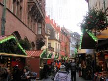 Rathausplatz Christmas market — Freiburg.