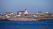 Mostly abandoned structures on Île aux Marins.