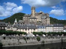 A view of Estaing, designated as one of The Most Beautiful Villages of France.