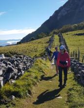 Walking by the summit of Mount Hernio, near San Sebastián, in Spain’s Basque Country. Photo courtesy of Butterfield & Robinson