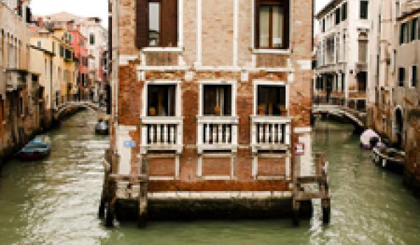 That first step is a doozy when you live in a home surrounded by water — Venice, Italy. Photo: ©Adrian Wojcik/123rf