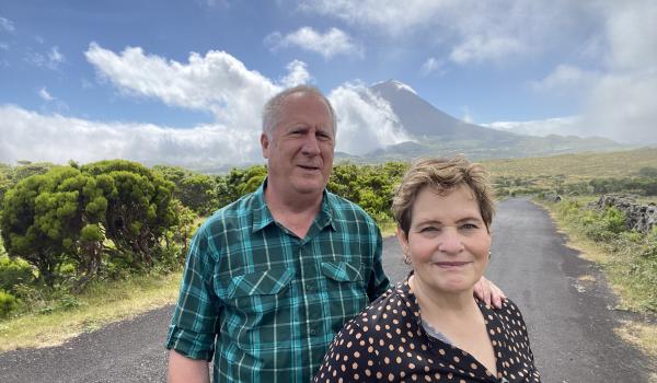 At 2,351 meters above sea level, the Azores' Mount Pico is Portugal's highest mountain. Photo by our guide Filipe