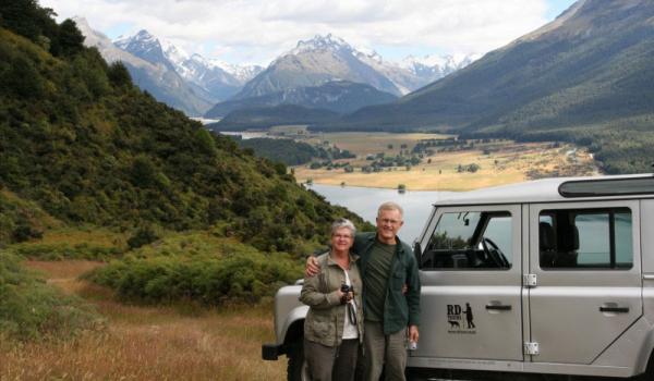 Betty and Bill Reed stop for a picturesque shot.