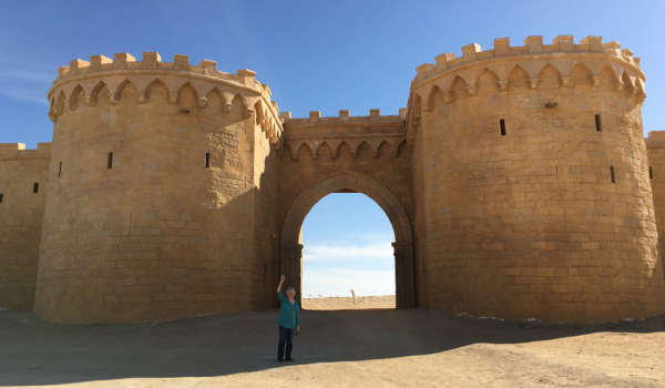 In the desert near Tozeur, where scenes from the original “Star Wars” movie were filmed.