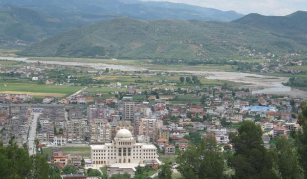 The view of Berat, Albania, from our hotel. Photos: Dini