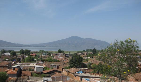 The view of Santa Fe de la Laguna from the Chapel of Cristo de la Roca.