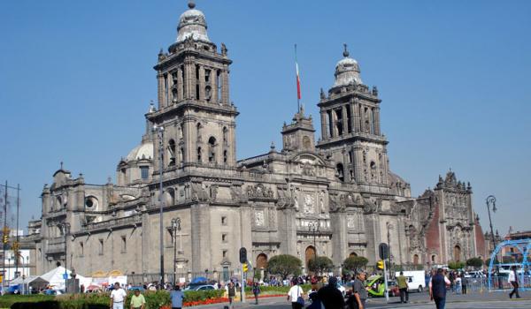 Metropolitan Cathedral on the Zócalo.