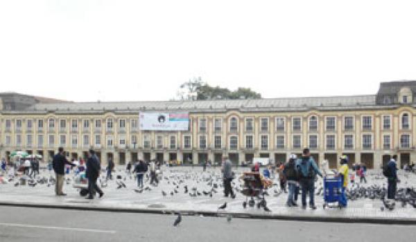 Plaza de Bolívar in Bogotá, Colombia.