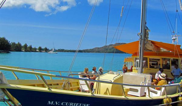 This interisland schooner provides transport between Praslin and La Digue island