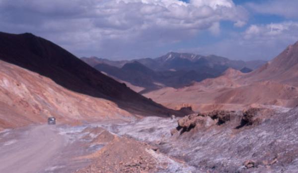 Ak-Baital Pass on the Pamir Highway.